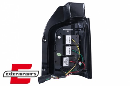 Full LED stražnja svjetla SEQ žmigavci (crvena/smoke) / Volkswagen T5.1 (2010-2015), LDVWO7