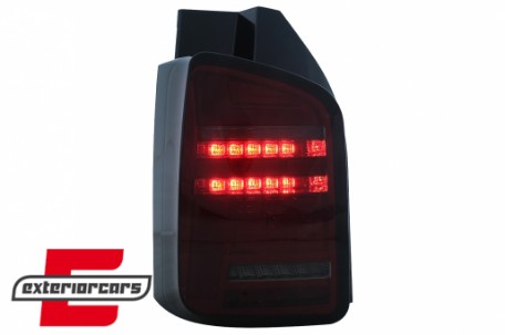 Full LED stražnja svjetla SEQ žmigavci (crvena/smoke) / Volkswagen T5.1 (2010-2015), LDVWO7
