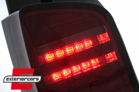 Full LED stražnja svjetla SEQ žmigavci (crvena/smoke) / Volkswagen T5.1 (2010-2015), LDVWO7