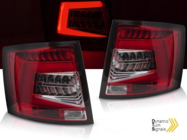 Full LED stražnja svjetla SEQ žmigavci (crveno-bijelo) / Škoda Octavia III karavan (2012-2016), LDSK21
