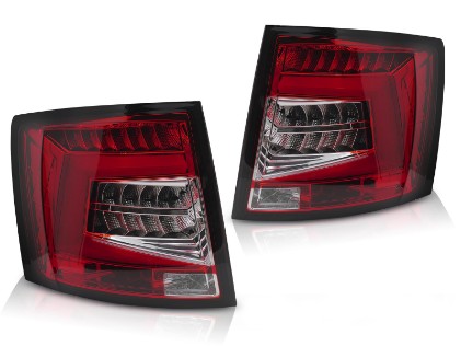 Full LED stražnja svjetla SEQ žmigavci (crveno-bijelo) / Škoda Octavia III karavan (2012-2019), LDSK18