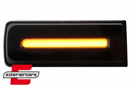 Full LED stražnja svjetla SEQ žmigavci Facelift 2018 dizajn (crna) / Mercedes G-klasa W463 (2008-2017), TLMBW463NLB