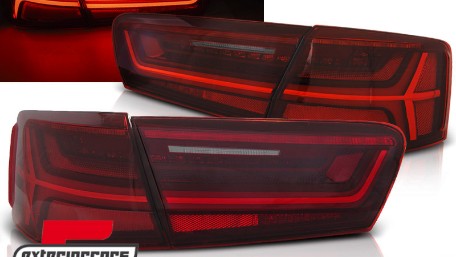 Full LED stražnja svjetla SEQ žmigavci Facelift dizajn (crvena/kristal) / Audi A6 4G C7 limuzina (2011-2014), LDAUG0