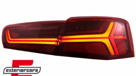Full LED stražnja svjetla SEQ žmigavci Facelift dizajn (crvena/kristal) / Audi A6 4G C7 limuzina (2011-2014), LDAUG0