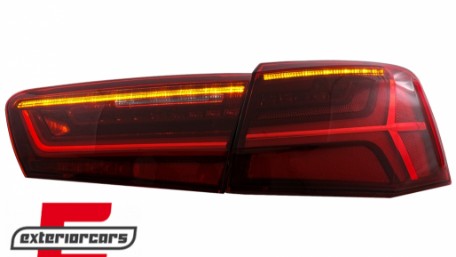 Full LED stražnja svjetla SEQ žmigavci Facelift dizajn (crvena/kristal) / Audi A6 4G C7 limuzina (2011-2014), LDAUG0