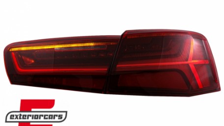 Full LED stražnja svjetla SEQ žmigavci Facelift dizajn (crvena/kristal) / Audi A6 4G C7 limuzina (2011-2014), LDAUG0