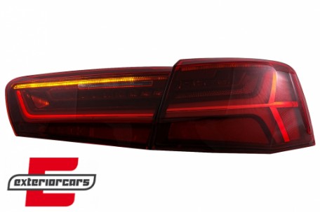 Full LED stražnja svjetla SEQ žmigavci Facelift dizajn (crvena/kristal) / Audi A6 4G C7 limuzina (2011-2014), LDAUG0