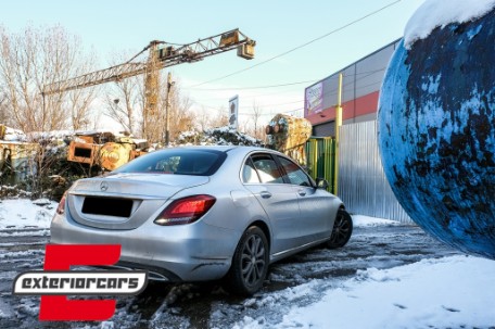 Full LED stražnja svjetla SEQ žmigavci Facelift dizajn (crvena/kristal) / Mercedes C-klasa W205 limuzina (2014-2018), LDMEC9