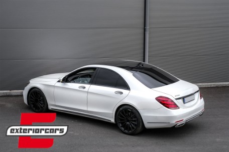 Full LED stražnja svjetla SEQ žmigavci Facelift dizajn (crvena/kristal) / Mercedes S-klasa W222 (2013-2017), TLMBW222F