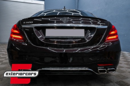 Full LED stražnja svjetla SEQ žmigavci Facelift dizajn (crvena/kristal) / Mercedes S-klasa W222 (2013-2017), TLMBW222F