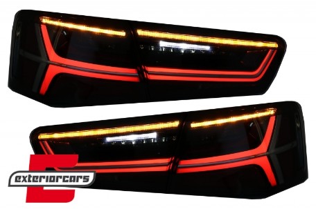 Full LED stražnja svjetla SEQ žmigavci Facelift dizajn (smoke) / Audi A6 4G C7 limuzina (2011-2014), LDAUG1