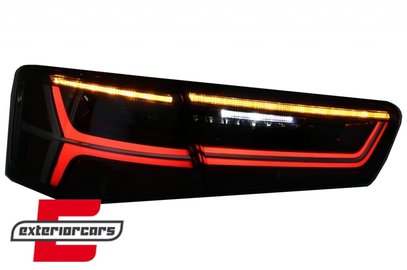 Full LED stražnja svjetla SEQ žmigavci Facelift dizajn (smoke) / Audi A6 4G C7 limuzina (2011-2014), LDAUG1