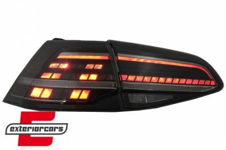 Full LED stražnja svjetla SEQ žmigavci Facelift G7.5 look (smoke) / VW Golf 7 & 7.5 VII (2012-2019), LDVWV1