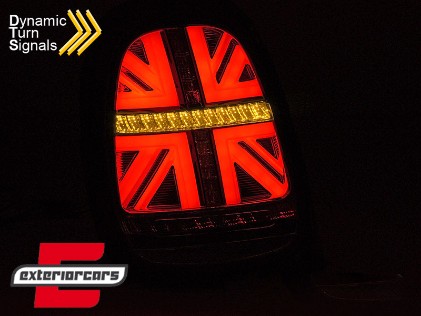 Full LED stražnja svjetla SEQ žmigavci JCW dizajn (smoke) / MINI ONE F55 F56 F57 3V 5V Cabrio (2014-2018), LDMC14