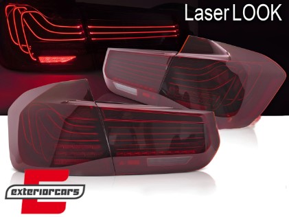 Full LED stražnja svjetla SEQ žmigavci LASER look (crvena) / BMW serije 3 F30 F35 F80 (2011-2019), LDBMM5