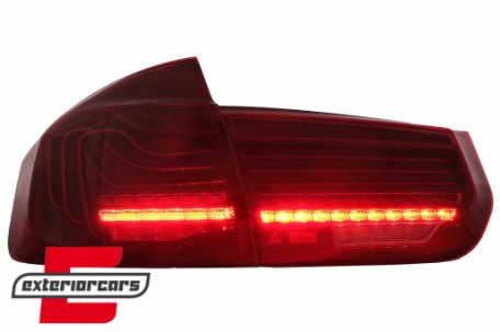 Full LED stražnja svjetla SEQ žmigavci LASER look (crvena) / BMW serije 3 F30 F35 F80 (2011-2019), LDBMM5