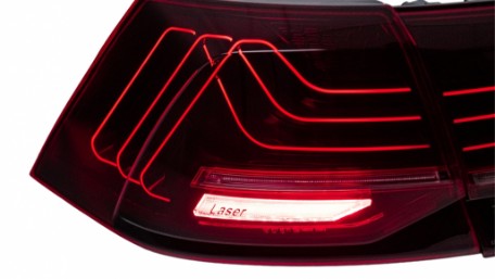 Full LED stražnja svjetla SEQ žmigavci LASER look (crvena) / VW Golf 7 & 7.5 VII (2012-2019), LDVWW6