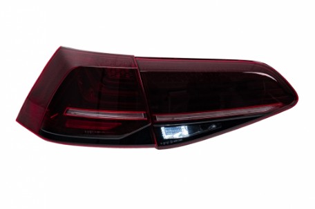 Full LED stražnja svjetla SEQ žmigavci LASER look (crvena) / VW Golf 7 & 7.5 VII (2012-2019), LDVWW6