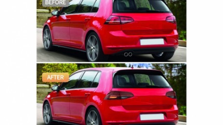 Full LED stražnja svjetla SEQ žmigavci LASER look (crvena) / VW Golf 7 & 7.5 VII (2012-2019), LDVWW6