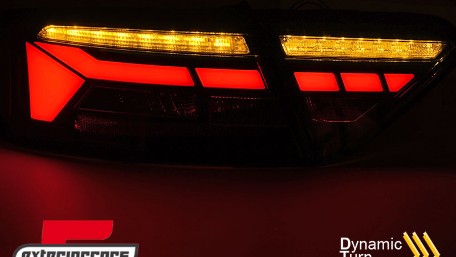 Full LED stražnja svjetla SEQ žmigavci LedBar dizajn (crvena/smoke) / Audi A5 8T Facelift (2012-2016), LDAUJ8