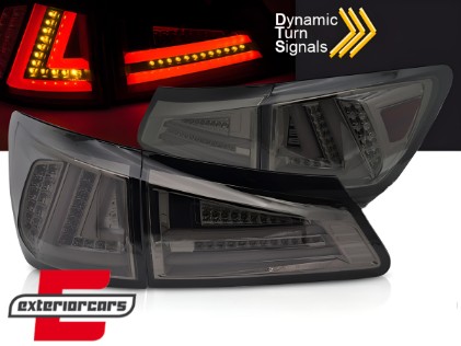 Full LED stražnja svjetla SEQ žmigavci LedBar dizajn (smoke) / Lexus IS XE20 (2006-2012), LDLE13