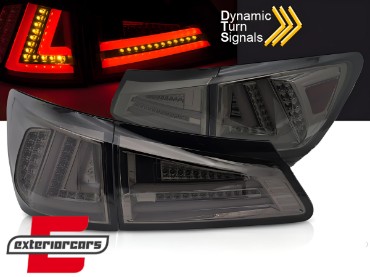 Full LED stražnja svjetla SEQ žmigavci LedBar dizajn (smoke) / Lexus IS XE20 (2006-2012), LDLE13