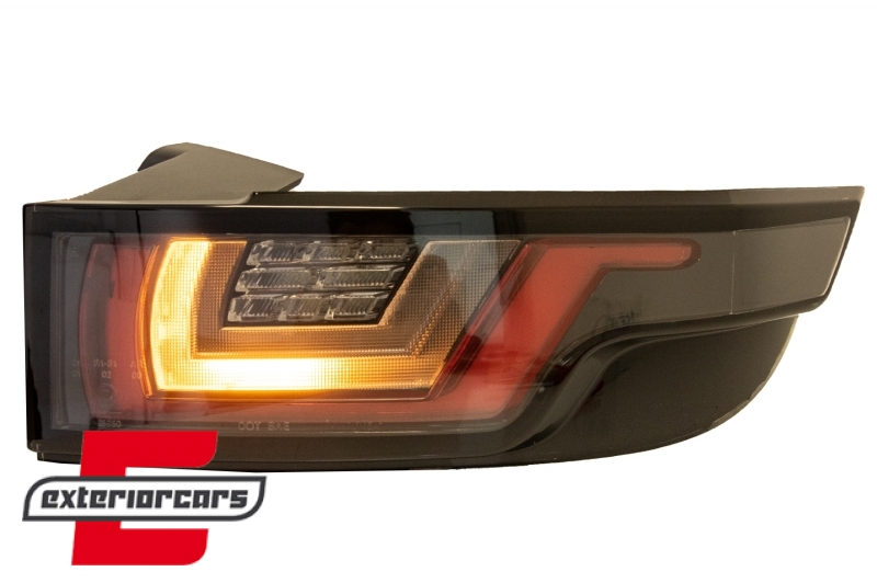 Full LED stražnja svjetla SEQ žmigavci LightBar dizajn (crvena/bijela/crna) / Range Rover Evoque L538 (2011-2018), LDLR12