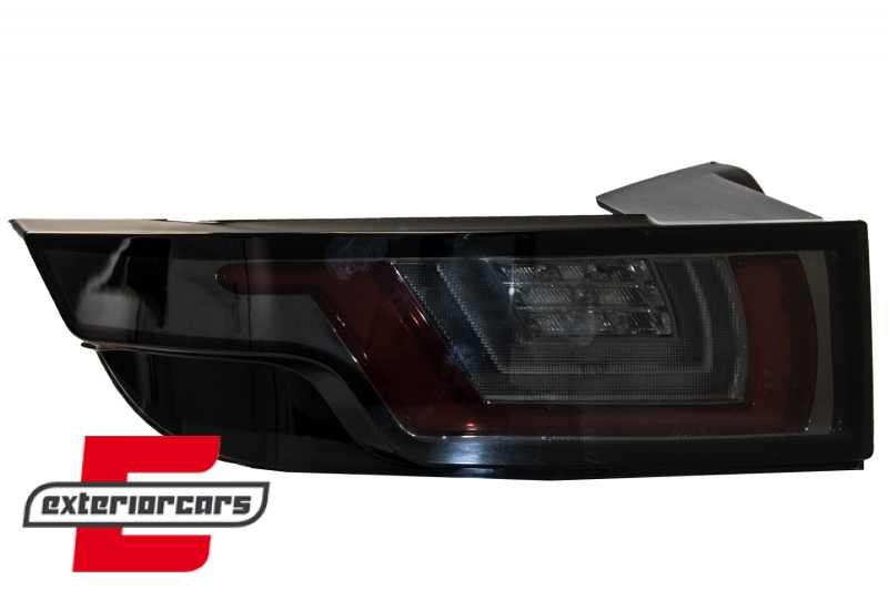 Full LED stražnja svjetla SEQ žmigavci LightBar dizajn (crvena/smoke/crna) / Range Rover Evoque L538 (2011-2018), LDLR13