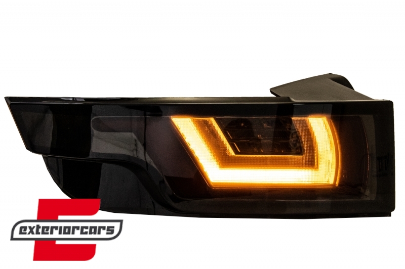 Full LED stražnja svjetla SEQ žmigavci LightBar dizajn (crvena/smoke/crna) / Range Rover Evoque L538 (2011-2018), LDLR13