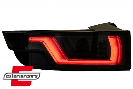 Full LED stražnja svjetla SEQ žmigavci LightBar dizajn (crvena/smoke/crna) / Range Rover Evoque L538 (2011-2018), LDLR13