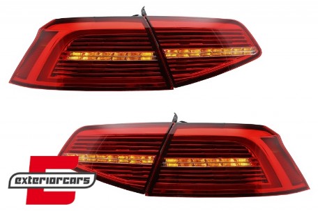 Full LED stražnja svjetla SEQ žmigavci Matrix R-line dizajn / VW Passat B8 3G limuzina (2015-2019), TLVWPA3G