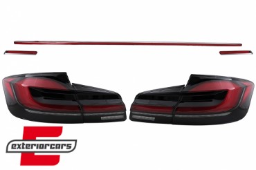 Full LED stražnja svjetla SEQ žmigavci nadogradnja na G30 LCI dizajn / BMW serije 5 F10 (2011-2017) limuzina, TLBMF10NLCN