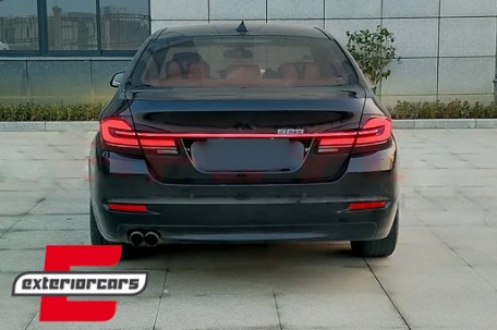 Full LED stražnja svjetla SEQ žmigavci nadogradnja na G30 LCI dizajn / BMW serije 5 F10 (2011-2017) limuzina, TLBMF10NLCN