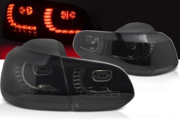 Full LED stražnja svjetla SEQ žmigavci R20 dizajn (smoke) / VW Golf 6 VI (2008-2013), LDVWU6