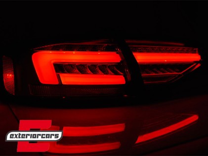 Full LED stražnja svjetla SEQ žmigavci (smoke) / Audi A4 B8 limuzina (2012-2015), LDAUH5