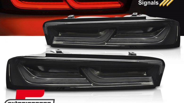 Full LED stražnja svjetla SEQ žmigavci (smoke) / Chevrolet Camaro (05.2015-2018), LDCT06