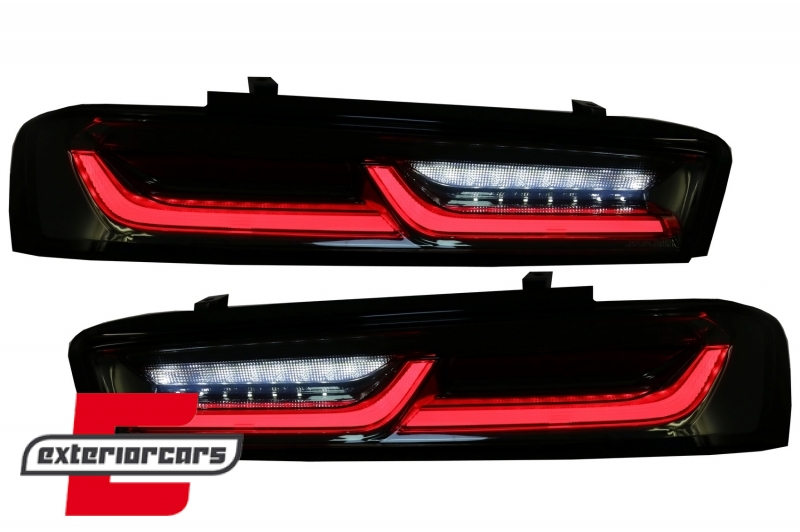 Full LED stražnja svjetla SEQ žmigavci (smoke) / Chevrolet Camaro (05.2015-2018), LDCT06