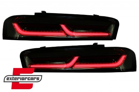 Full LED stražnja svjetla SEQ žmigavci (smoke) / Chevrolet Camaro (05.2015-2018), LDCT06
