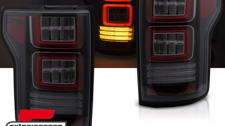 Full LED stražnja svjetla SEQ žmigavci (smoke) / FORD F150 Mk13 (2014-2020), LDFO96