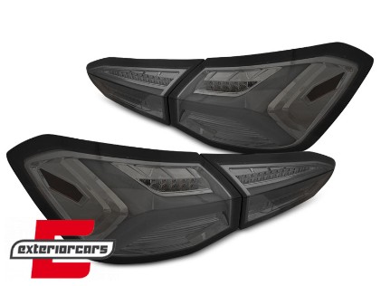 Full LED stražnja svjetla SEQ žmigavci (smoke) / Ford Focus 4 Hatchback (2018-2021), LDFO73