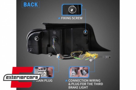 Full LED stražnja svjetla SEQ žmigavci (smoke) / Ford Mustang V (2010-2012), TLFMU7LED