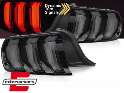 Full LED stražnja svjetla SEQ žmigavci (smoke) / Ford Mustang VI S550 (2015-2022), LDFO90