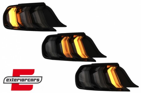 Full LED stražnja svjetla SEQ žmigavci (smoke) / Ford Mustang VI S550 (2015-2022), LDFO90