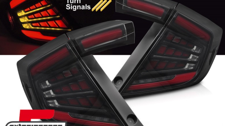 Full LED stražnja svjetla SEQ žmigavci (smoke) / Honda Civic Mk10 (2016-2021) Hatchback, LDHO12