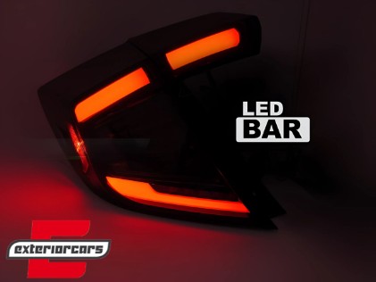 Full LED stražnja svjetla SEQ žmigavci (smoke) / Honda Civic Mk10 (2016-2021) Hatchback, LDHO12
