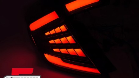 Full LED stražnja svjetla SEQ žmigavci (smoke) / Honda Civic Mk10 (2016-2021) Hatchback, LDHO12