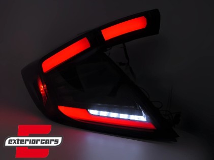 Full LED stražnja svjetla SEQ žmigavci (smoke) / Honda Civic Mk10 (2016-2021) Hatchback, LDHO12