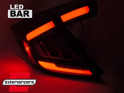 Full LED stražnja svjetla SEQ žmigavci (smoke) / Honda Civic Mk10 (2016-2021) Hatchback, LDHO13