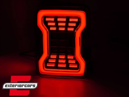Full LED stražnja svjetla SEQ žmigavci (smoke) / JEEP Wrangler JK (2007-2017), LDCH42