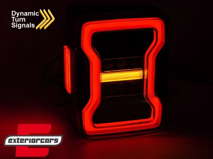 Full LED stražnja svjetla SEQ žmigavci (smoke) / JEEP Wrangler JK (2007-2017), LDCH42